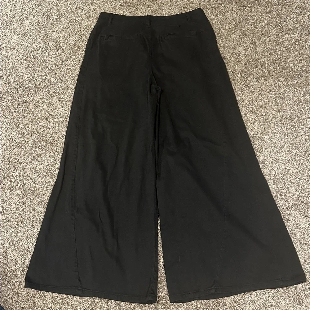 Free People Light as Spring Pleated High Rise Wide Leg Slouchy Trouser Pants